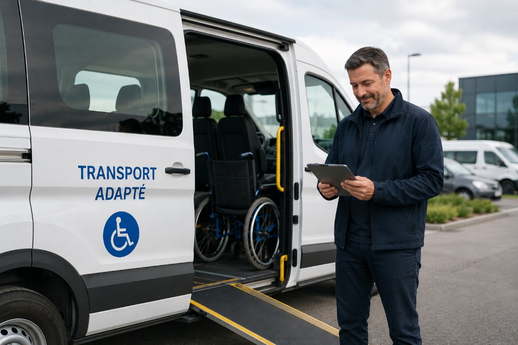 Entreprise de transport médical — véhicule adapté